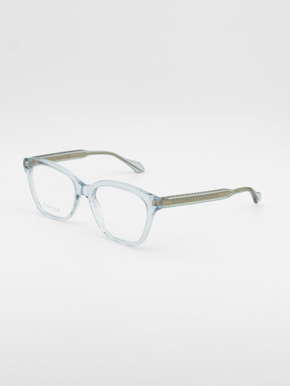 Gucci GG0566O 003 Eyeglasses Light Blue 52mm Square Frame
